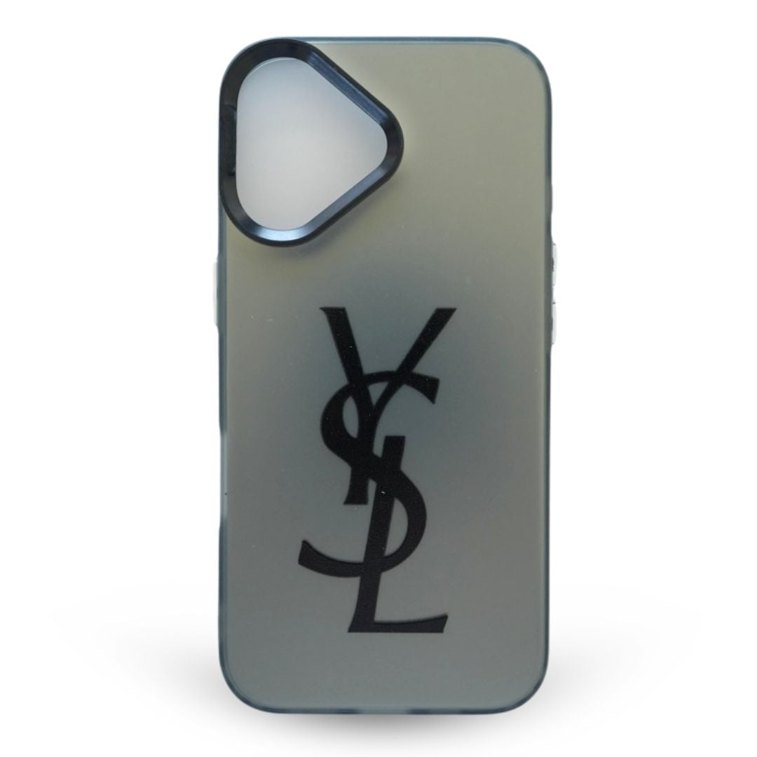 YSL Minimal Black Logo Case