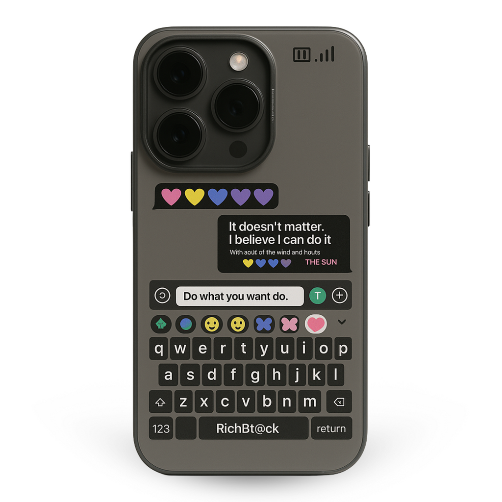 Grey Keyboard Quote