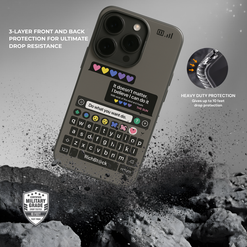 Grey Keyboard Quote